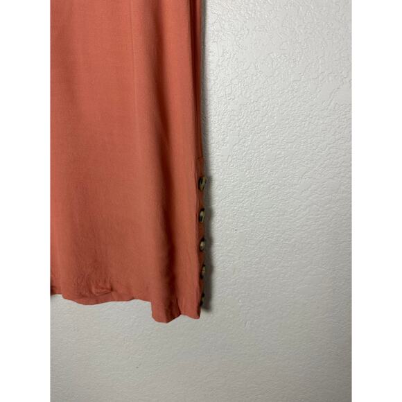 Madewell Side-Button Easy Dress Peach Size Small - Picture 4 of 8
